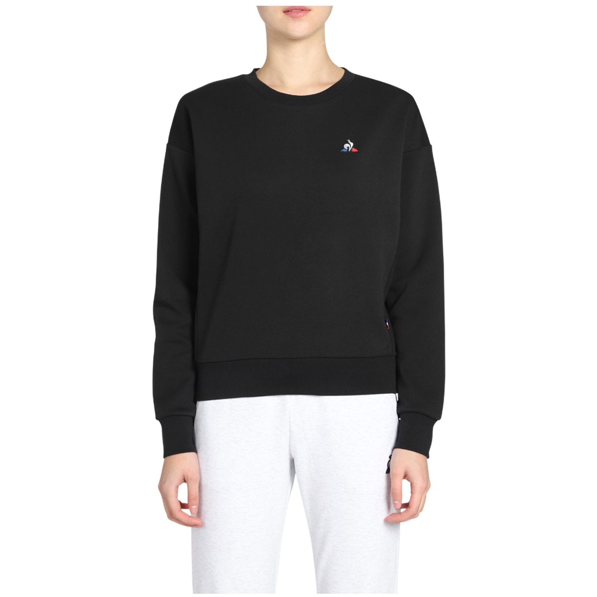 Le Coq Women's Long Sleeve Lia Crew Black