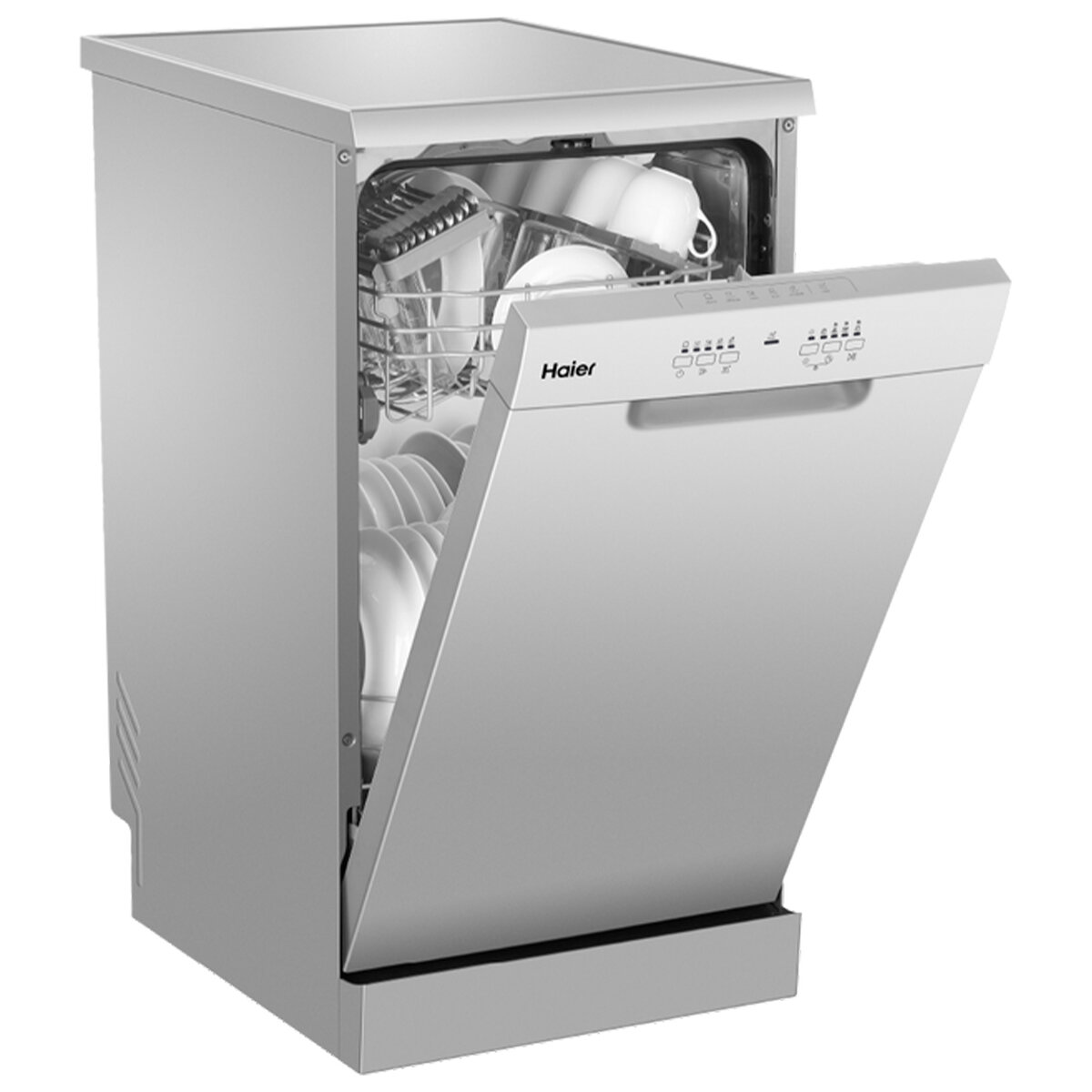 Haier 45cm Compact Freestanding Stainless Steel Dishwasher HDW10F1S1