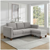 Thomasville Fabric Sofa With Ottoman Thomasville Fabric Sofa With Ottoman