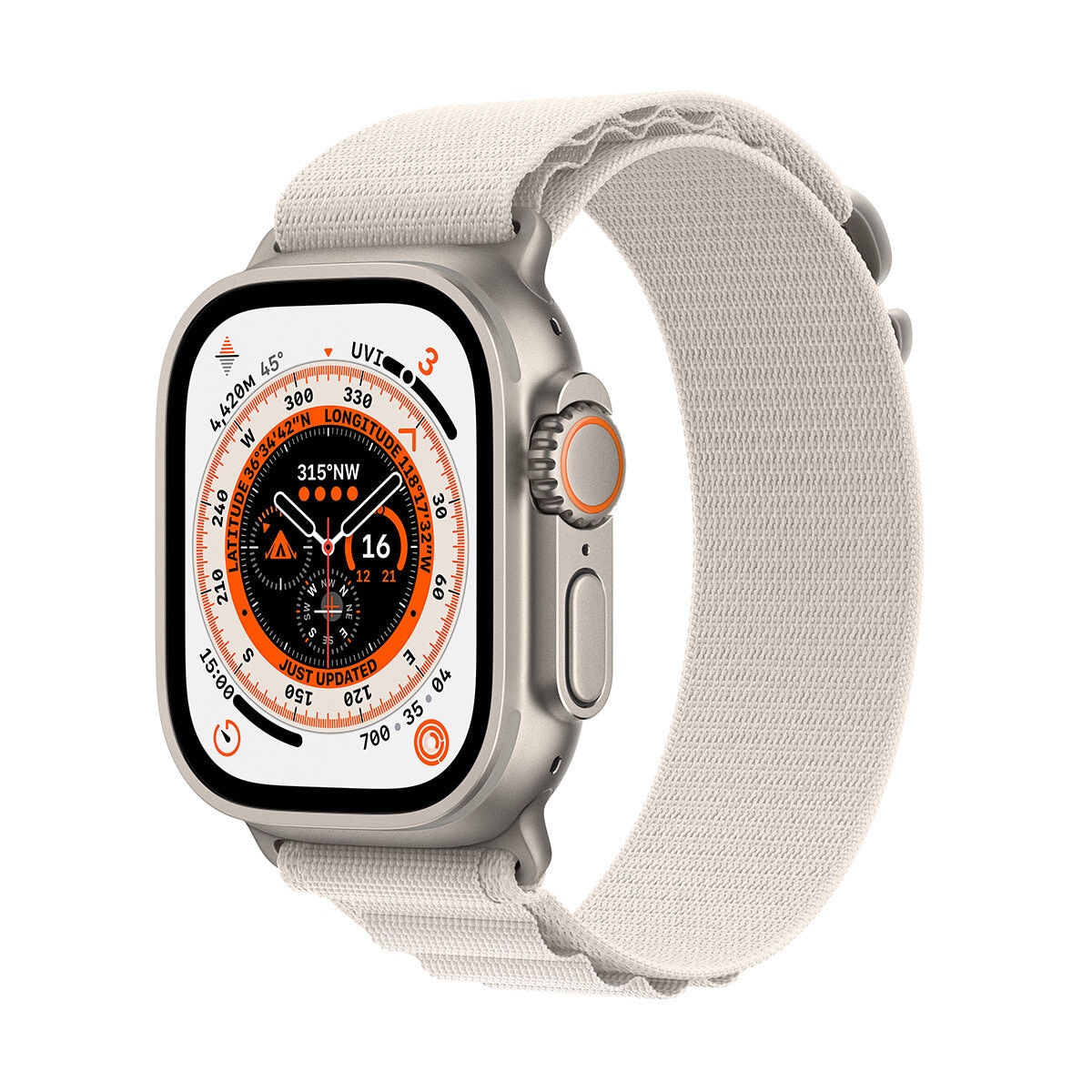 Apple Watch Ultra GPS + Cellular 49mm Titanium Case with Trail Loop