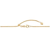 14KT Yellow Gold Spiga Adjustable Chain/