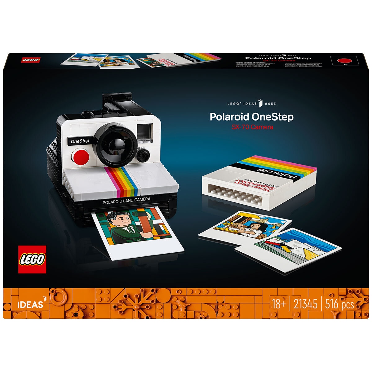 LEGO ideas Polaroid OneStep SX-70 Camera 21345