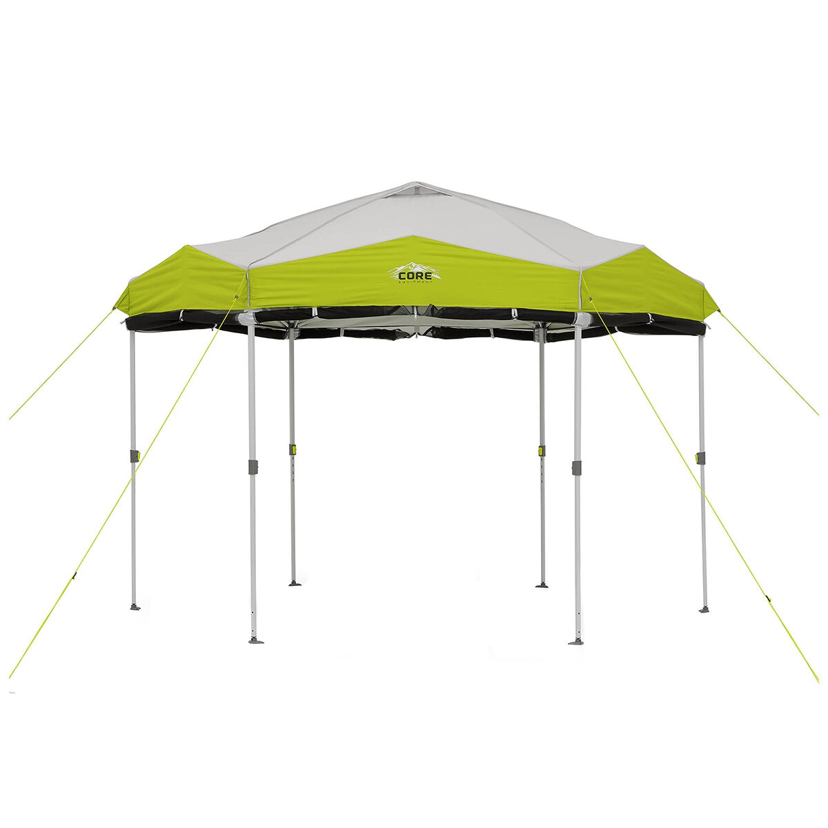 Core Hex Center Push Canopy With Mesh Curtain