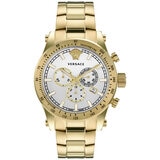 Versace Mens Sports Yellow Gold Tone Chronograph Watch VEV800619