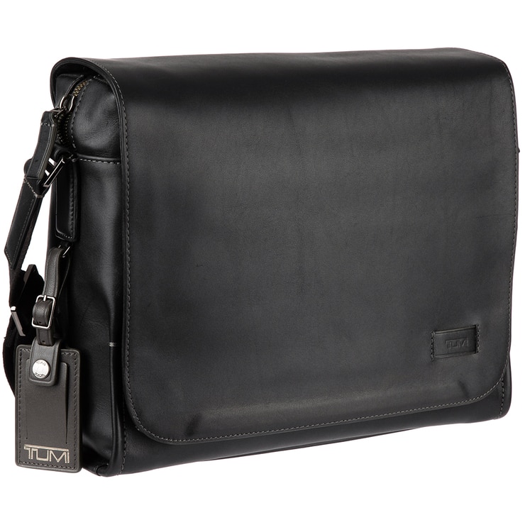 Tumi Davenport Leather Messenger Bag Black | Costco Australia