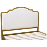 Moran Riviera King Bed, Cream Fabric