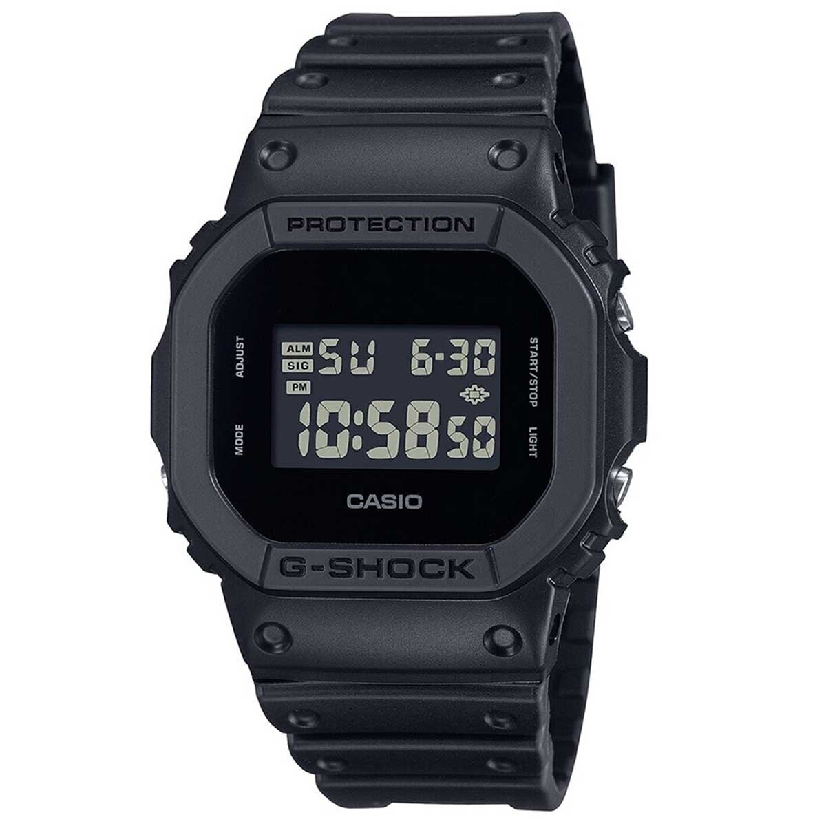 Casio G-Shock Vintage Black Resin Digital Watch DW5600UBB-1D