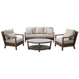 Agio Mitchell 4 Piece Woven Deep Seating Set