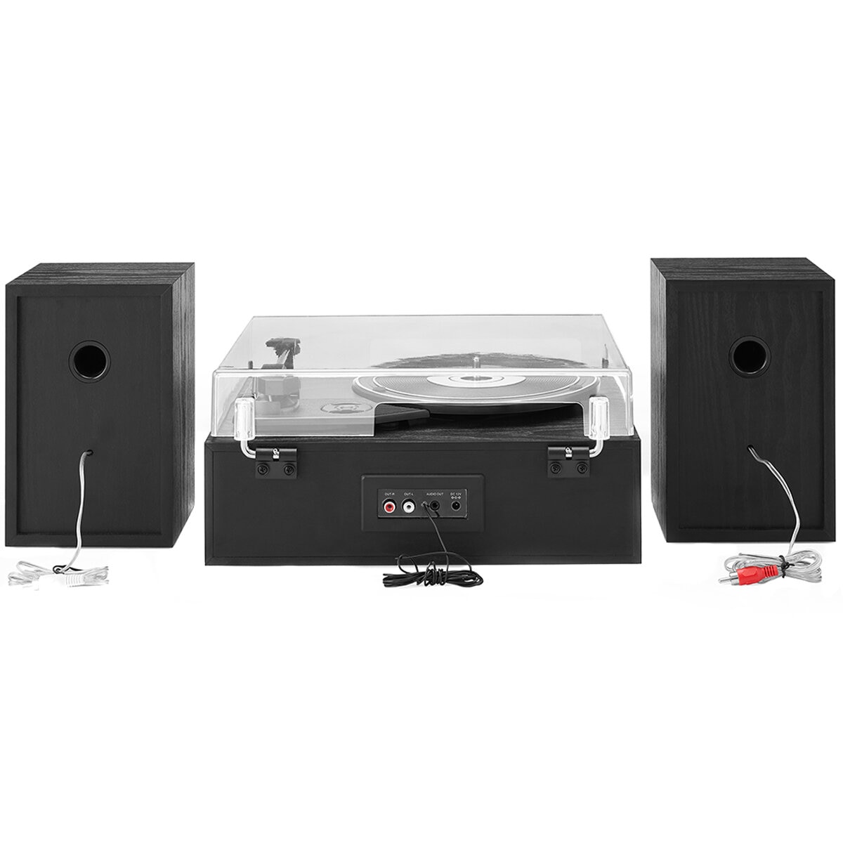 Crosley Sloane Shelf System Turntable Black CR7022A-BK4