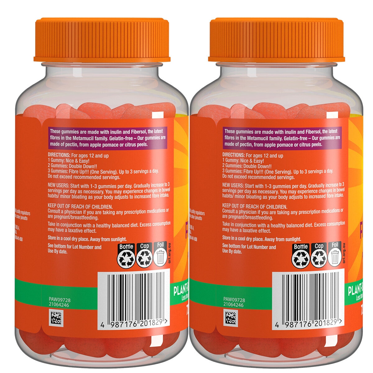 Metamucil Fibre 2x72 Gummies