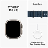 Apple Watch Ultra 2 GPS + Cellular 49mm Titanium Case with Blue Ocean Band