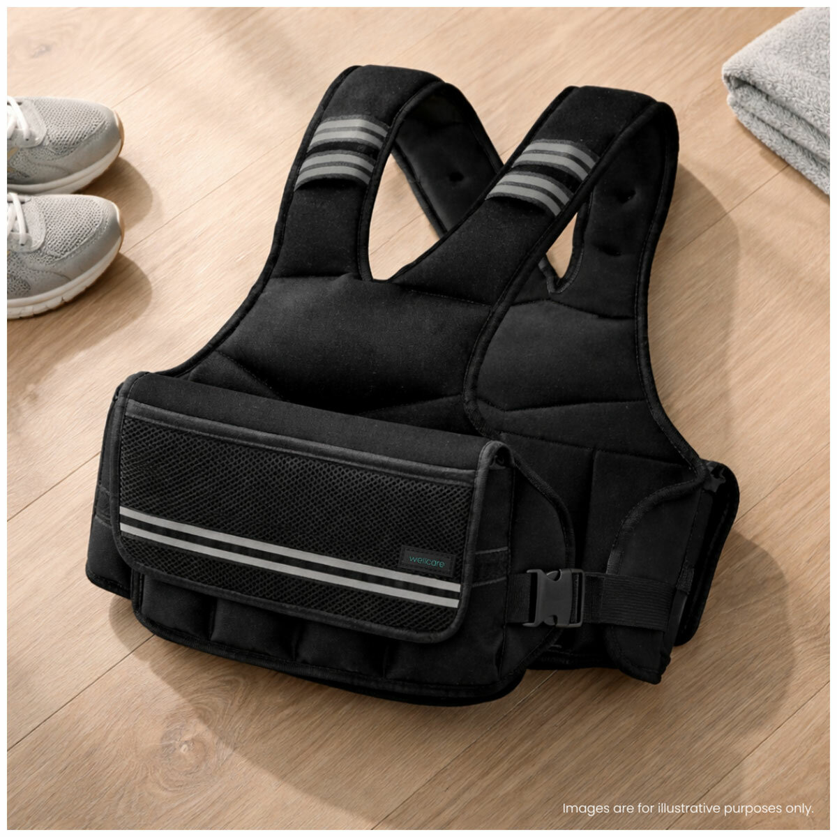 Wellcare Adjustable Weighted Fitness Vest 10kg Wellcare Adjustable Weighted Fitness Vest 10kg