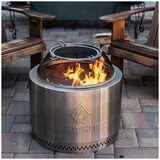 HotShot 22 in Wood Burning Fire Pit with Grill