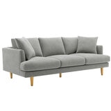 Crown Fabric Sofa Light Grey