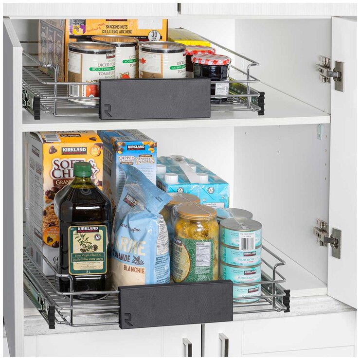 Richelieu Adjustable Pull Out Kitchen Cabinet Organiser Richelieu Adjustable Pull Out Kitchen Cabinet Organiser