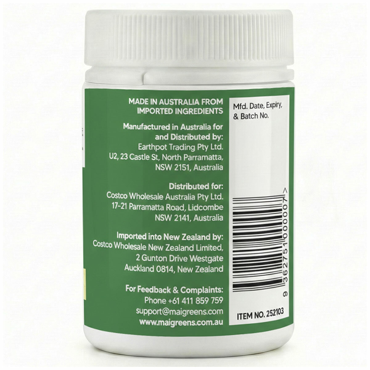 Mai Greens Moringa Capsules 5000mg 240 capsules Mai Greens Moringa Capsules 5000mg 240 capsules