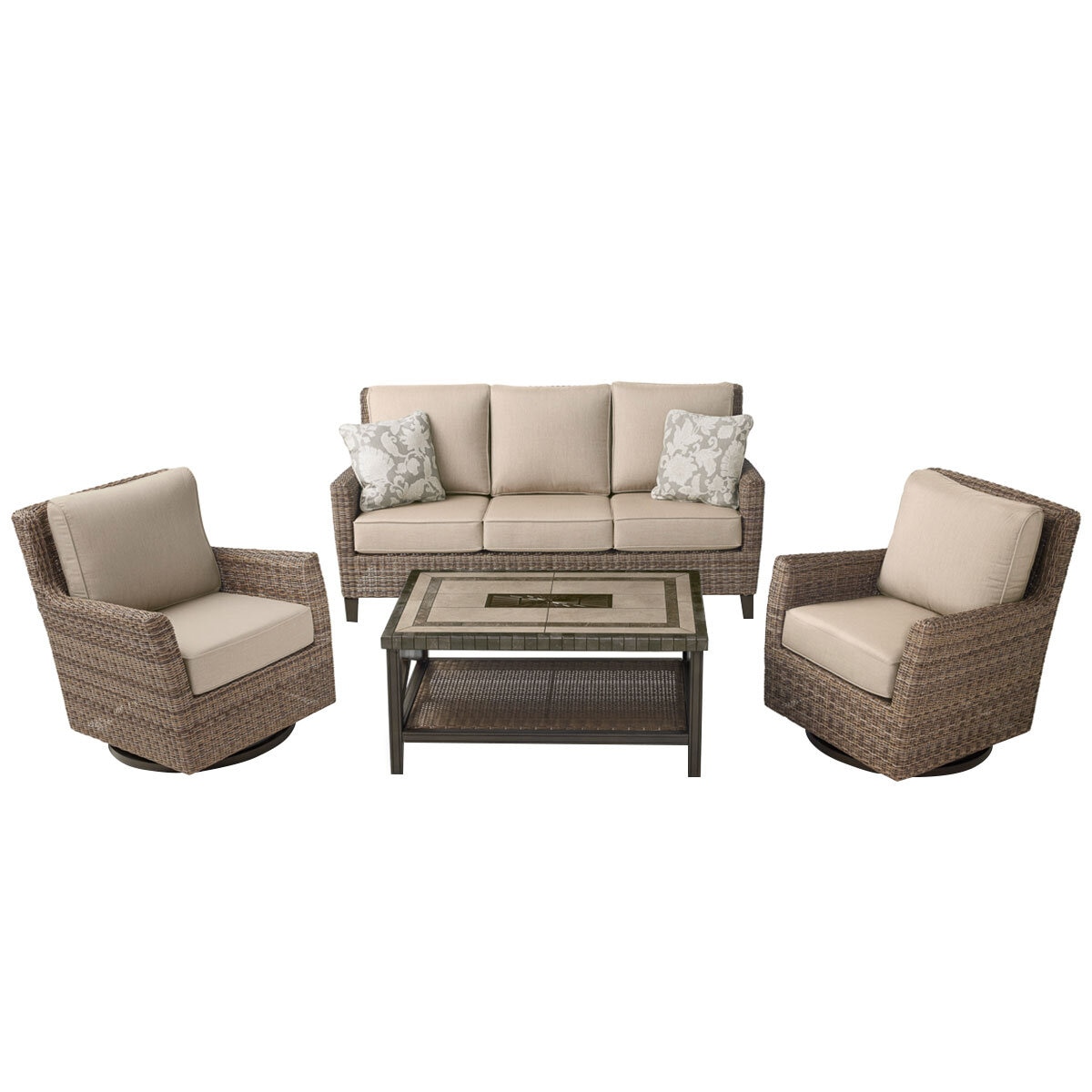 Agio Anderson 4 Piece Deep Seating Set