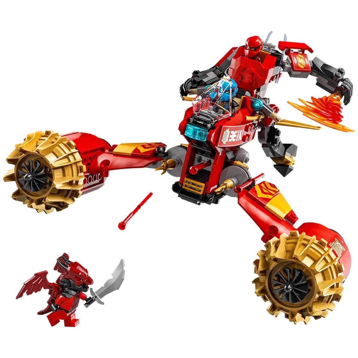 LEGO NINJAGO Kai’s Mech Storm Rider Combo Ninja Toy 71830