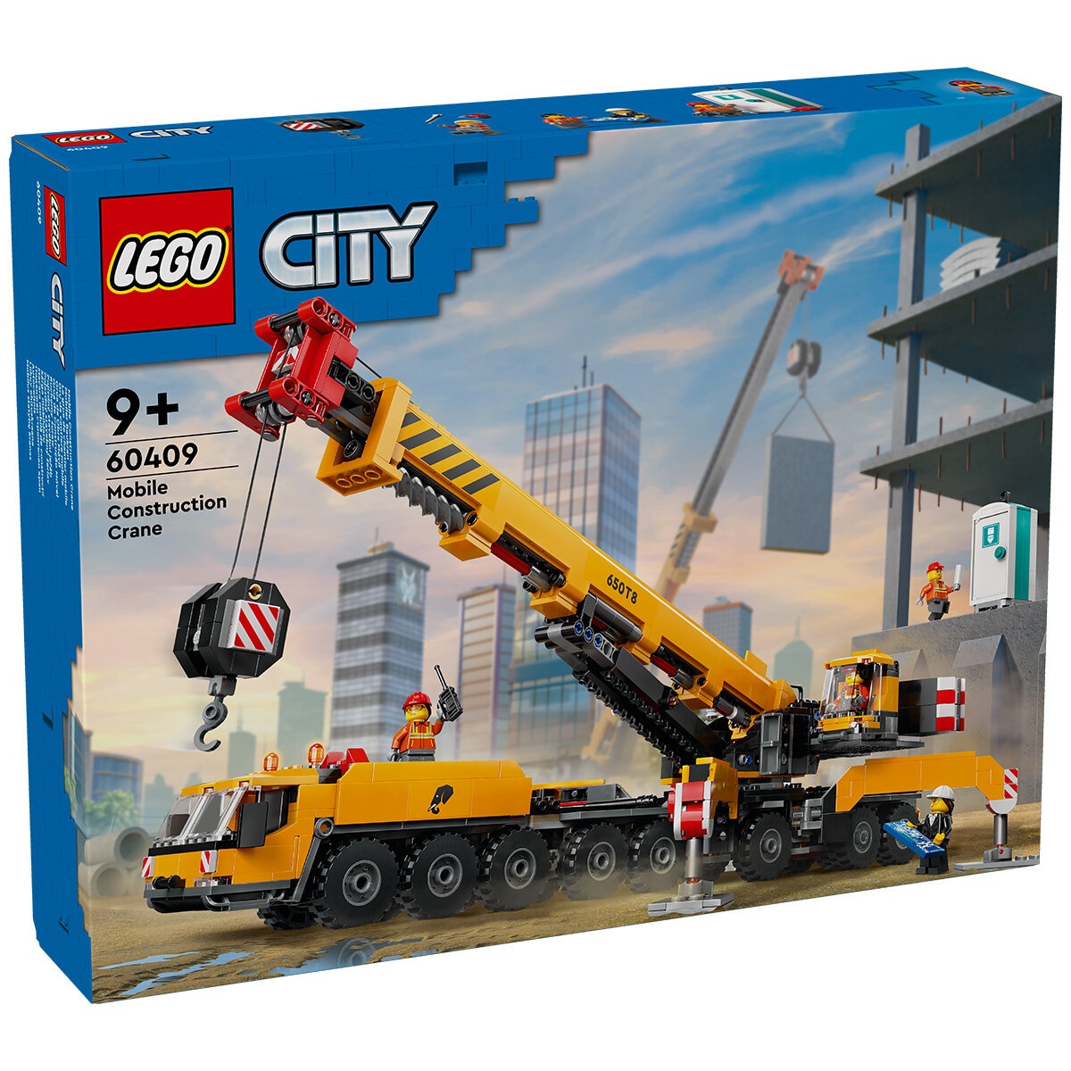 lego city yellow mobile construction crane