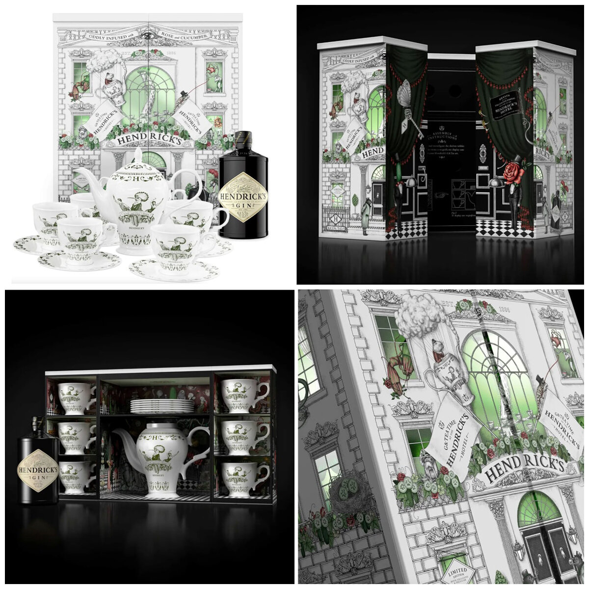 Hendrick's Gin 700ml G & Tea Hotel Gift Box