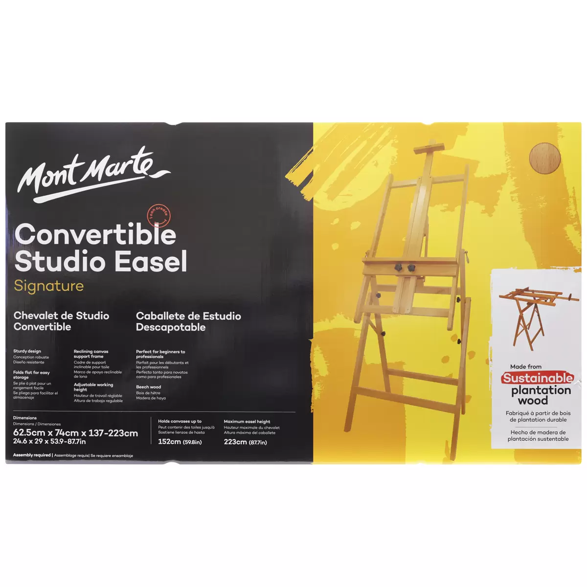 Mont Marte Convertible Studio Easel