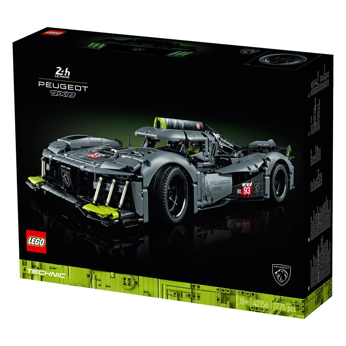LEGO Peugeot 9X8 24H Le Mans Hybrid Hypercar 42156 LEGO Peugeot 9X8 24H Le Mans Hybrid Hypercar 42156