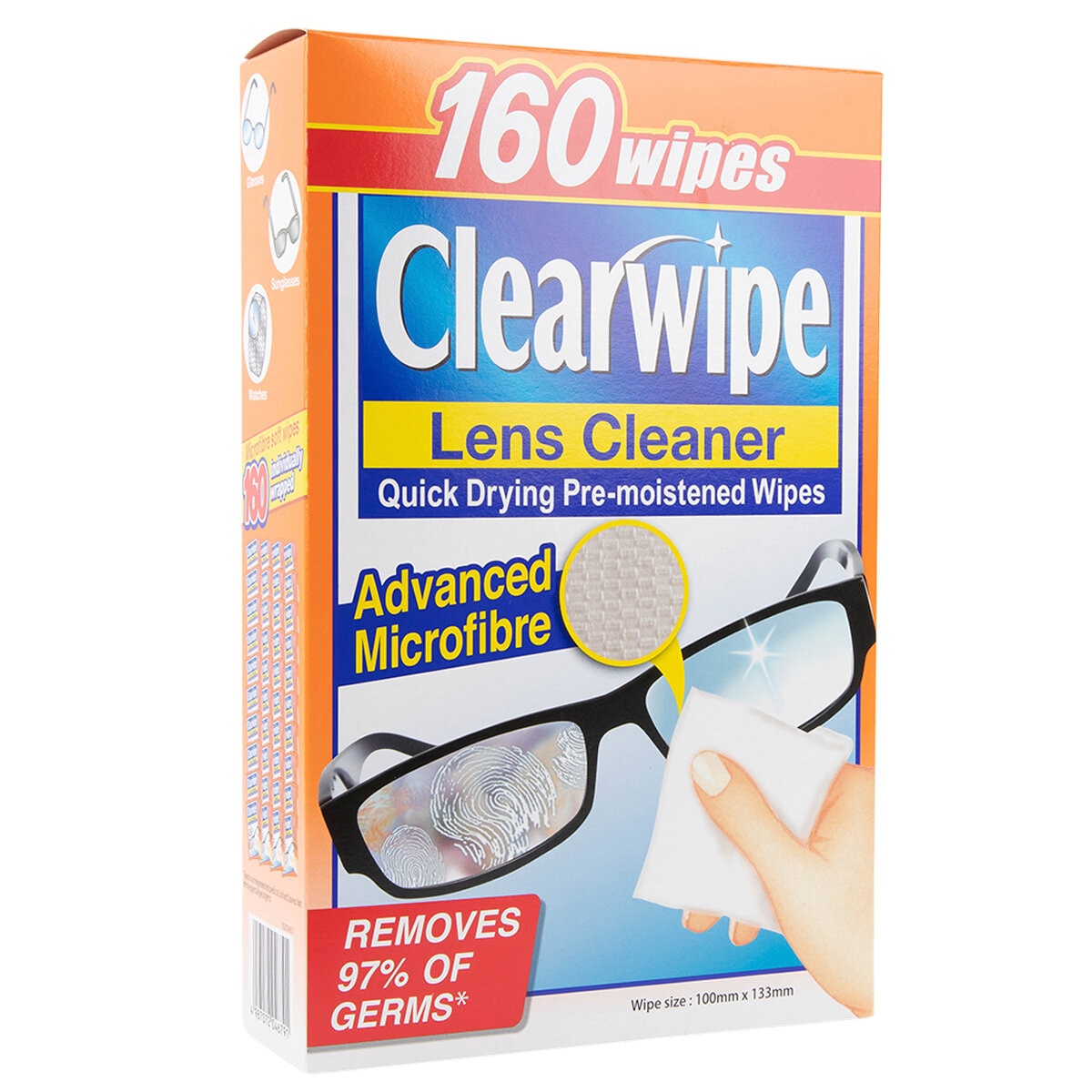 Clearwipe Lens Cleaner 160 Wipes