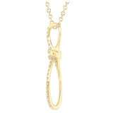 18KT Yellow Gold 0.18ctw Diamond Cross Pendant