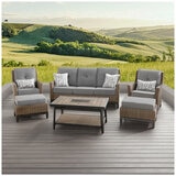 Agio Portland 6 Piece Deep Seating Set