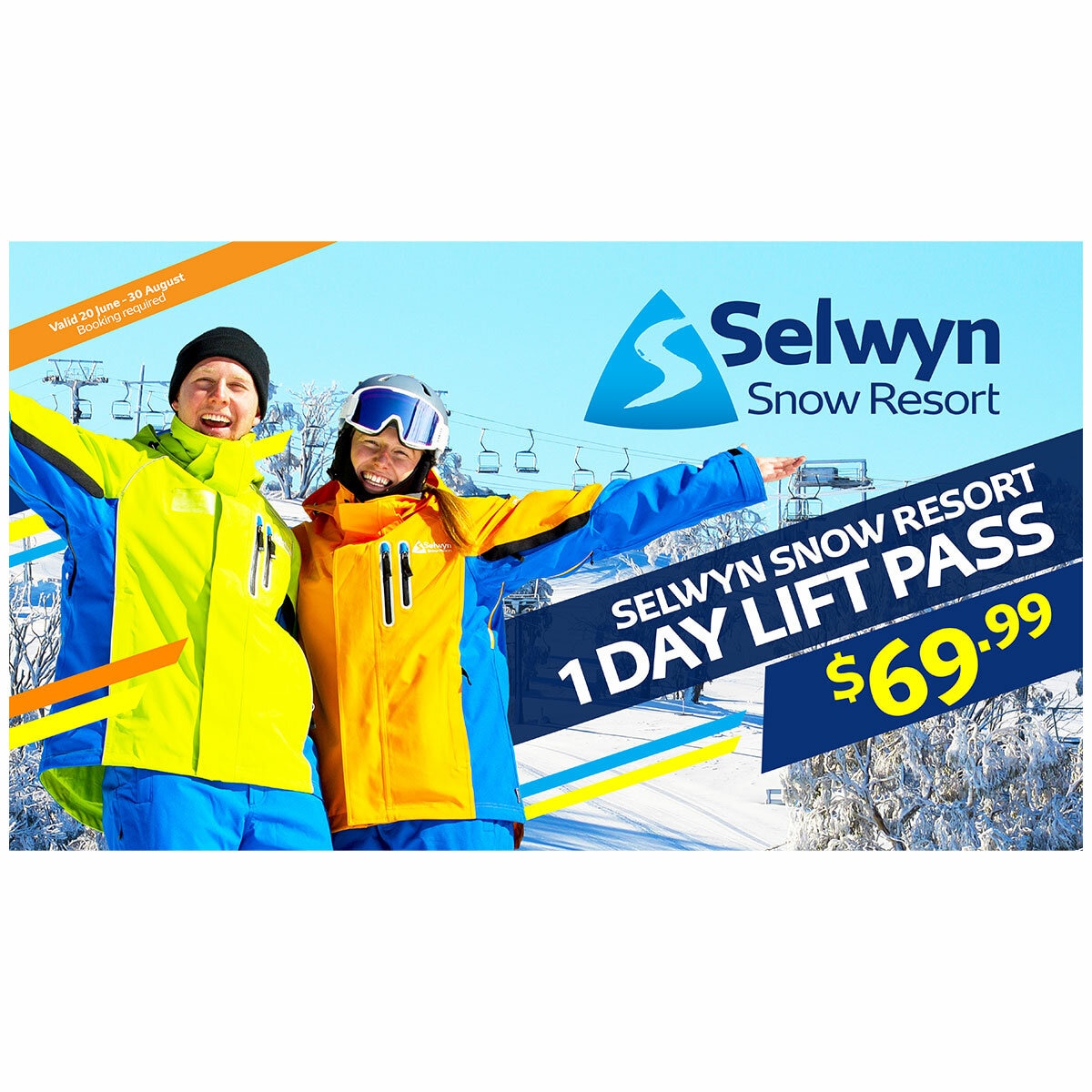 Selwyn Snow Resort Ski Lift 1 Day Pass Selwyn Snow Resort Ski Lift 1 Day Pass