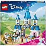 LEGO Disney Princess Cinderella’s Castle & Horse Carriage Building Set 43275