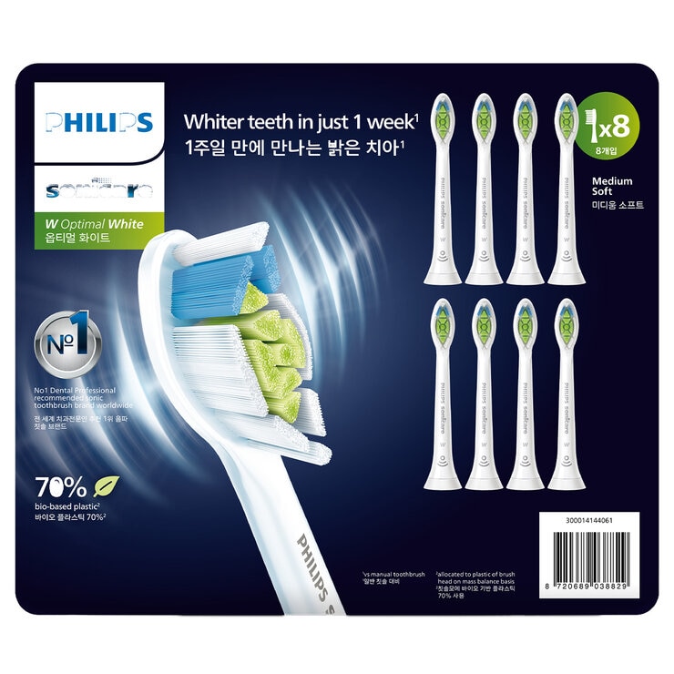Philips Sonicare W2 Optimal standard 8 Pack Brush Heads Philips Sonicare W2 Optimal standard 8 Pack Brush Heads