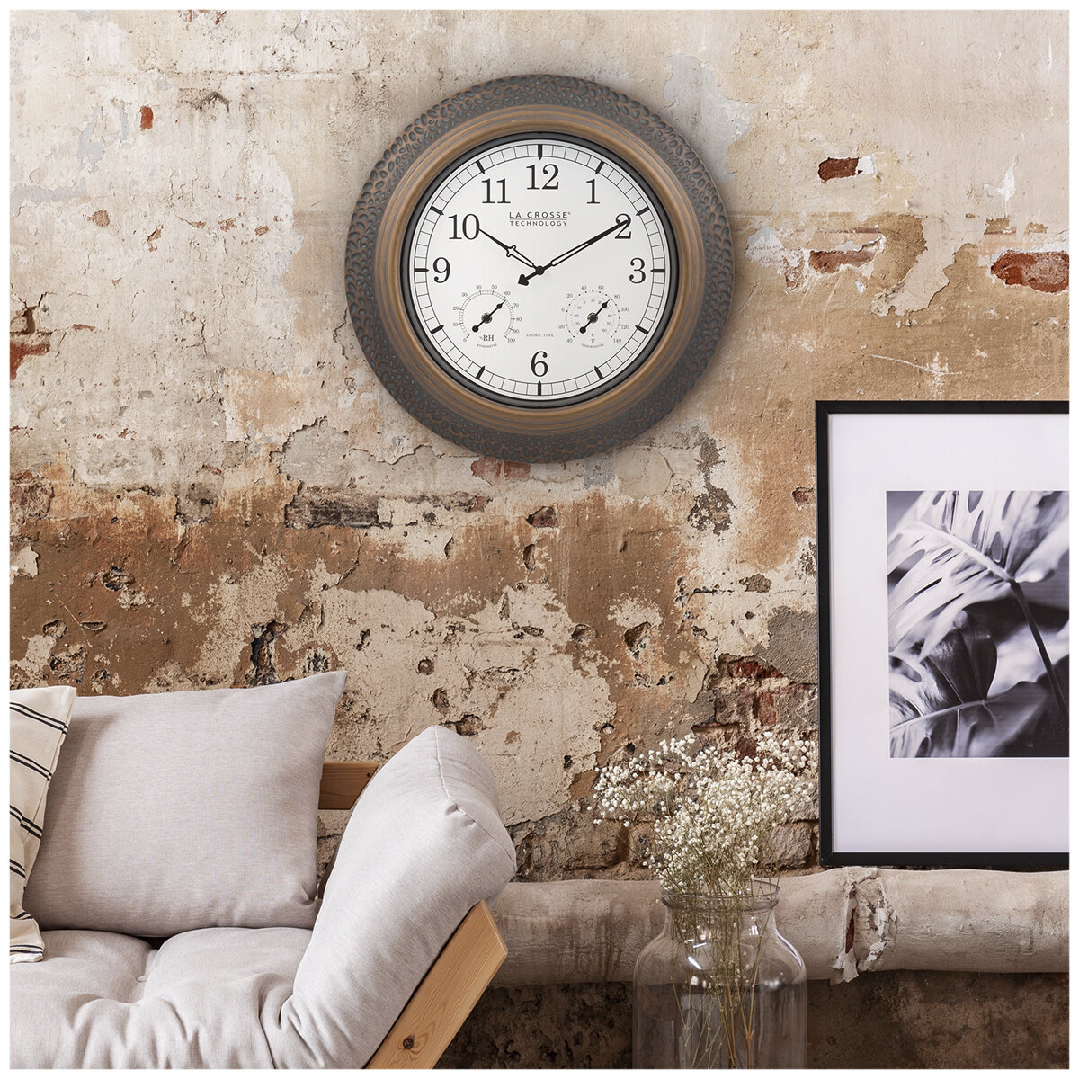 La Crosse Metal Wall Clock