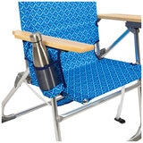 Tommy Bahama Hi-Boy Beach Chair Blue Palm