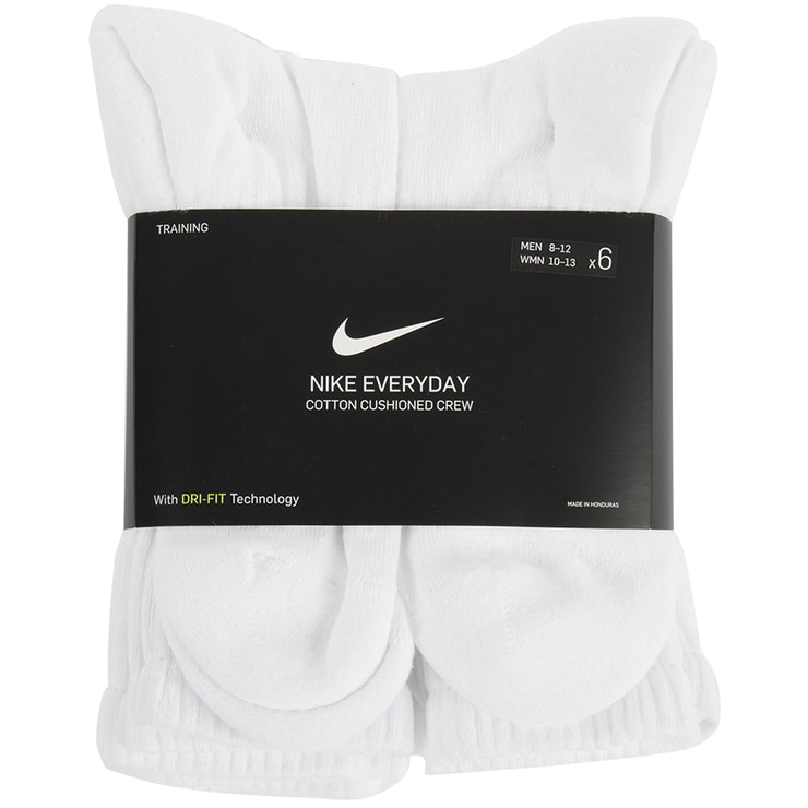 Nike Men's Socks 6pk White | Costco 