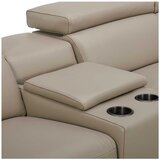 Gilman Creek Leather Power Reclining Sectional With Power Headrests