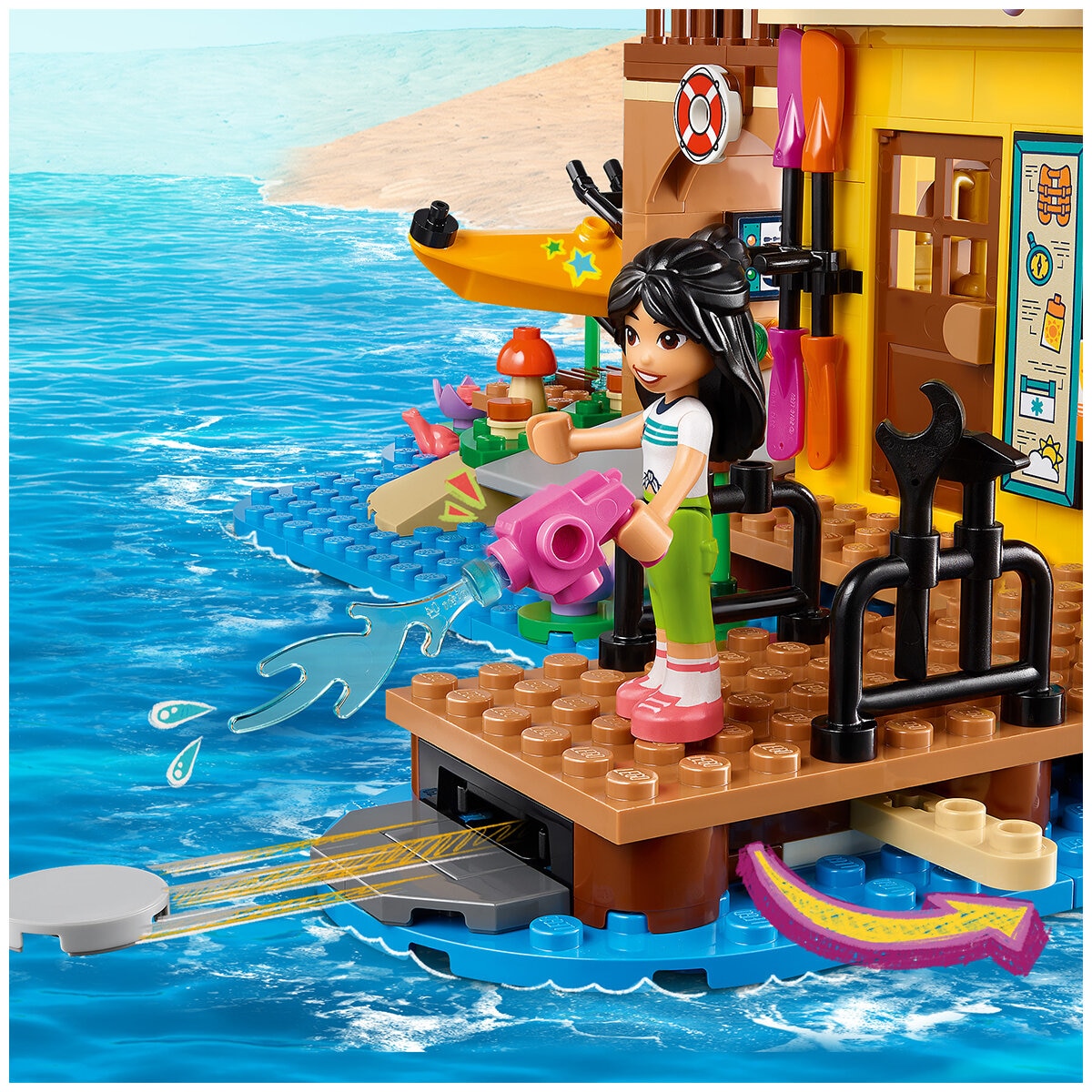 lego friends adventure camp water sports 42