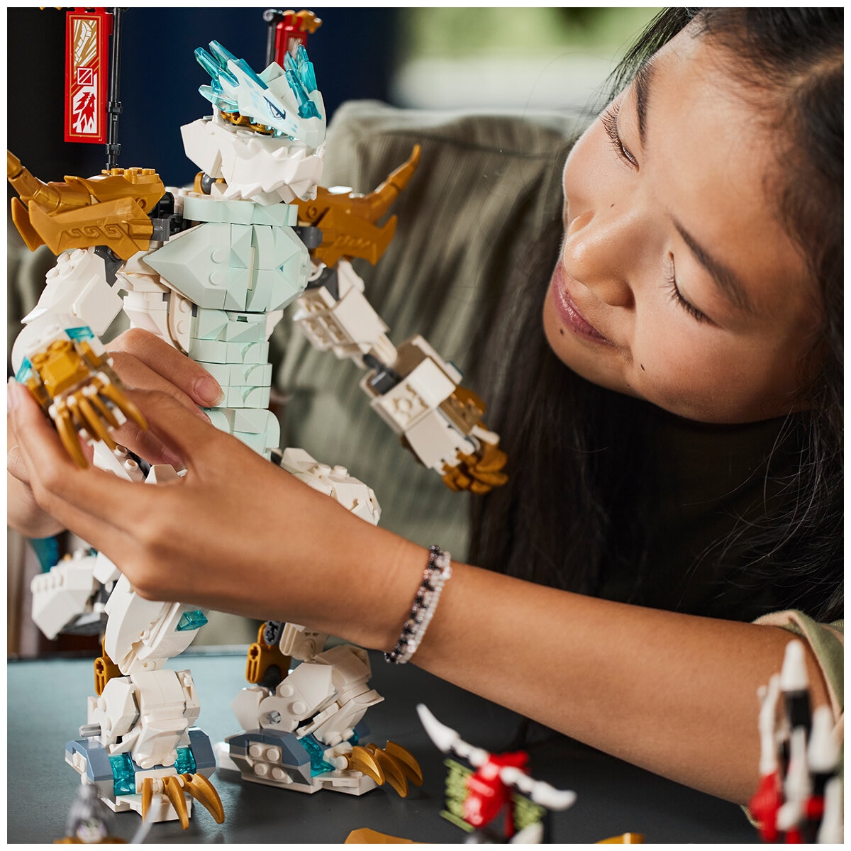 lego ninjago zane's ice dragon creature 7