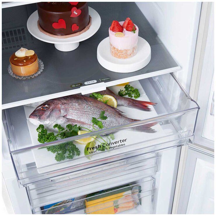 LG 355L Bottom Mount Fridge GB-B300MWH LG 355L Bottom Mount Fridge GB-B300MWH