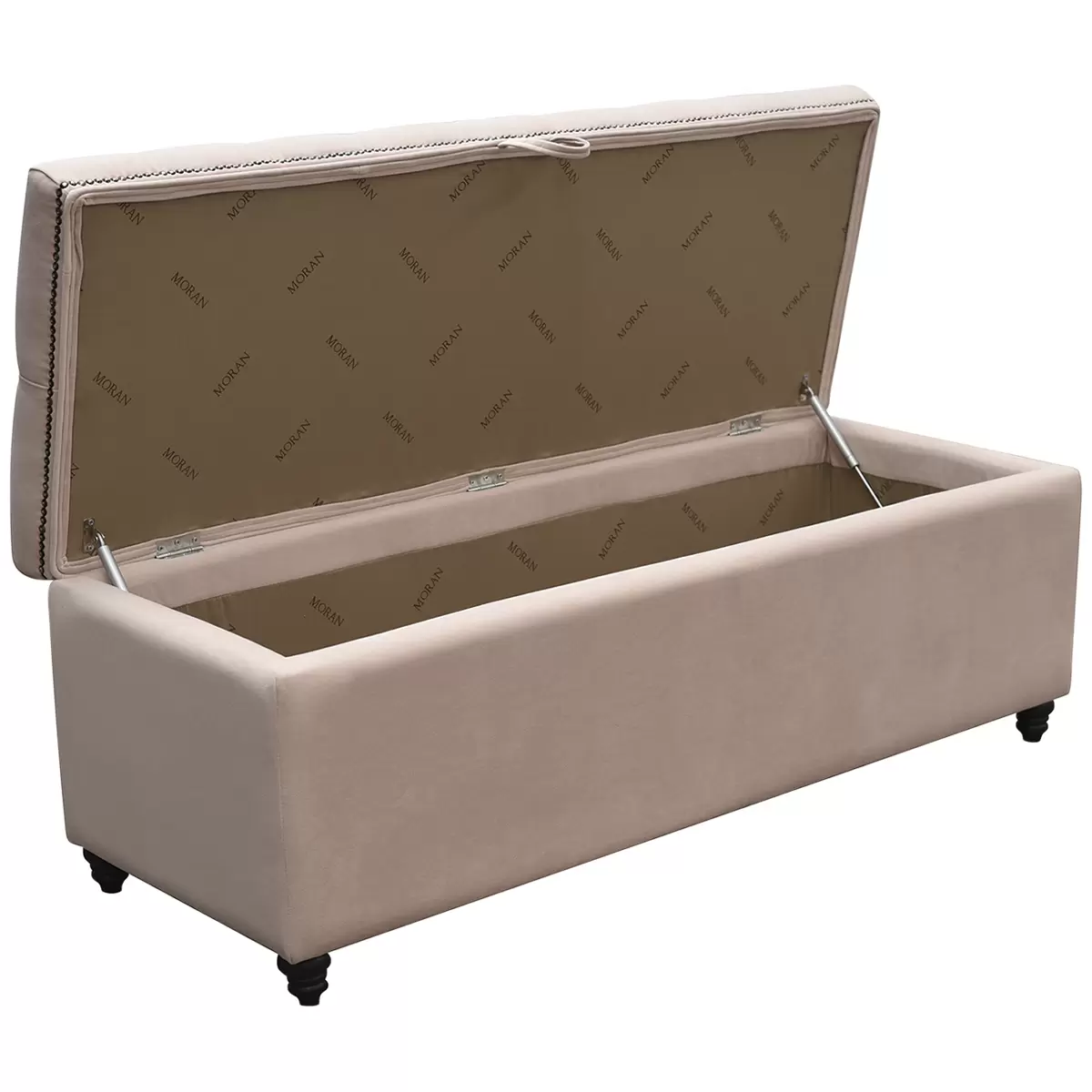 Moran Princess Fabric Storage Ottoman 