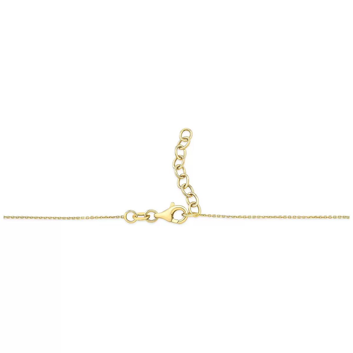 14KT Yellow Gold Y Bar Necklace