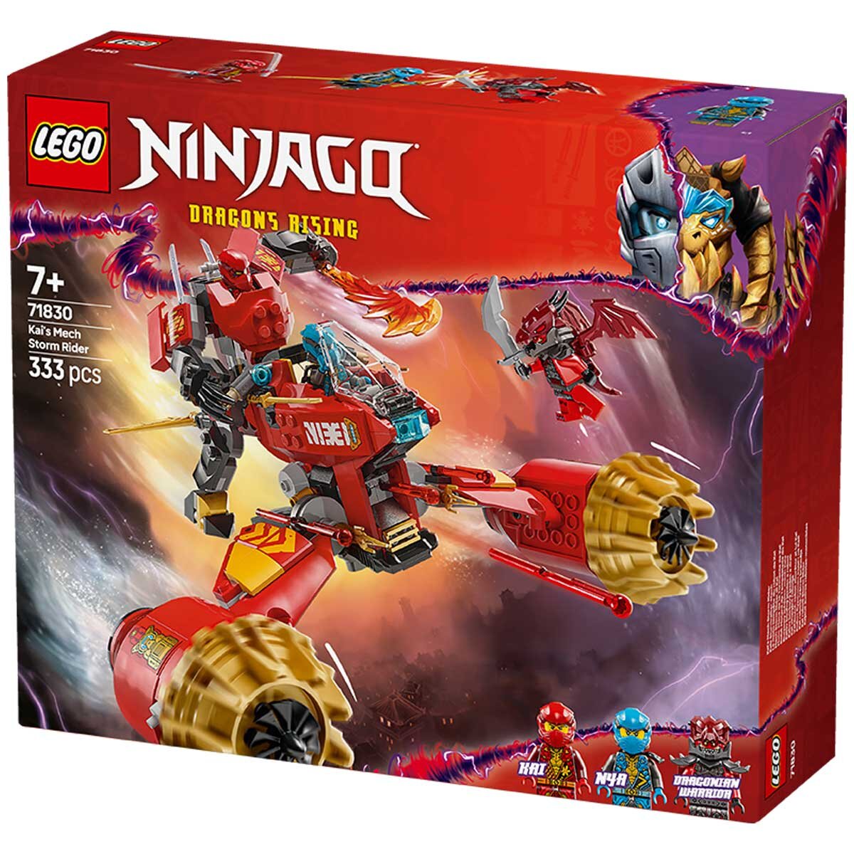 LEGO NINJAGO Kai’s Mech Storm Rider Combo Ninja Toy 71830