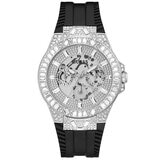 Guess Dynasty Silver and Black Men's Watch GW0498G1