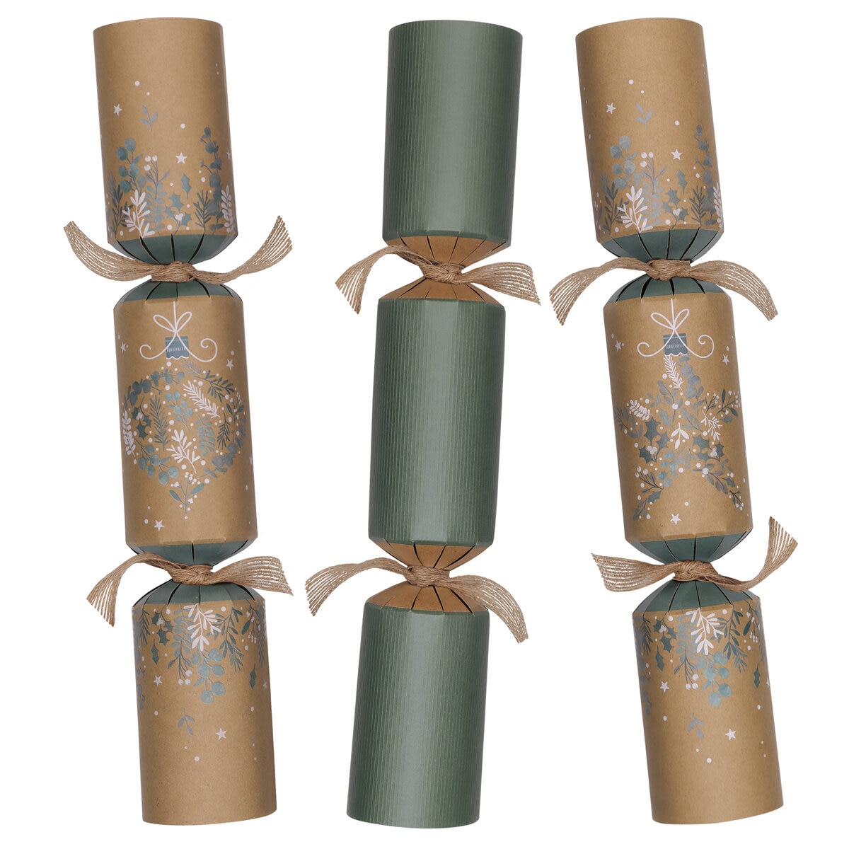 Tom Smith 8 Luxury Christmas Crackers Kraft Paper