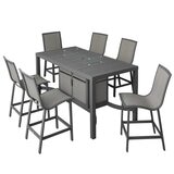 Agio Maricopa 7 Piece High Dining Fire Set