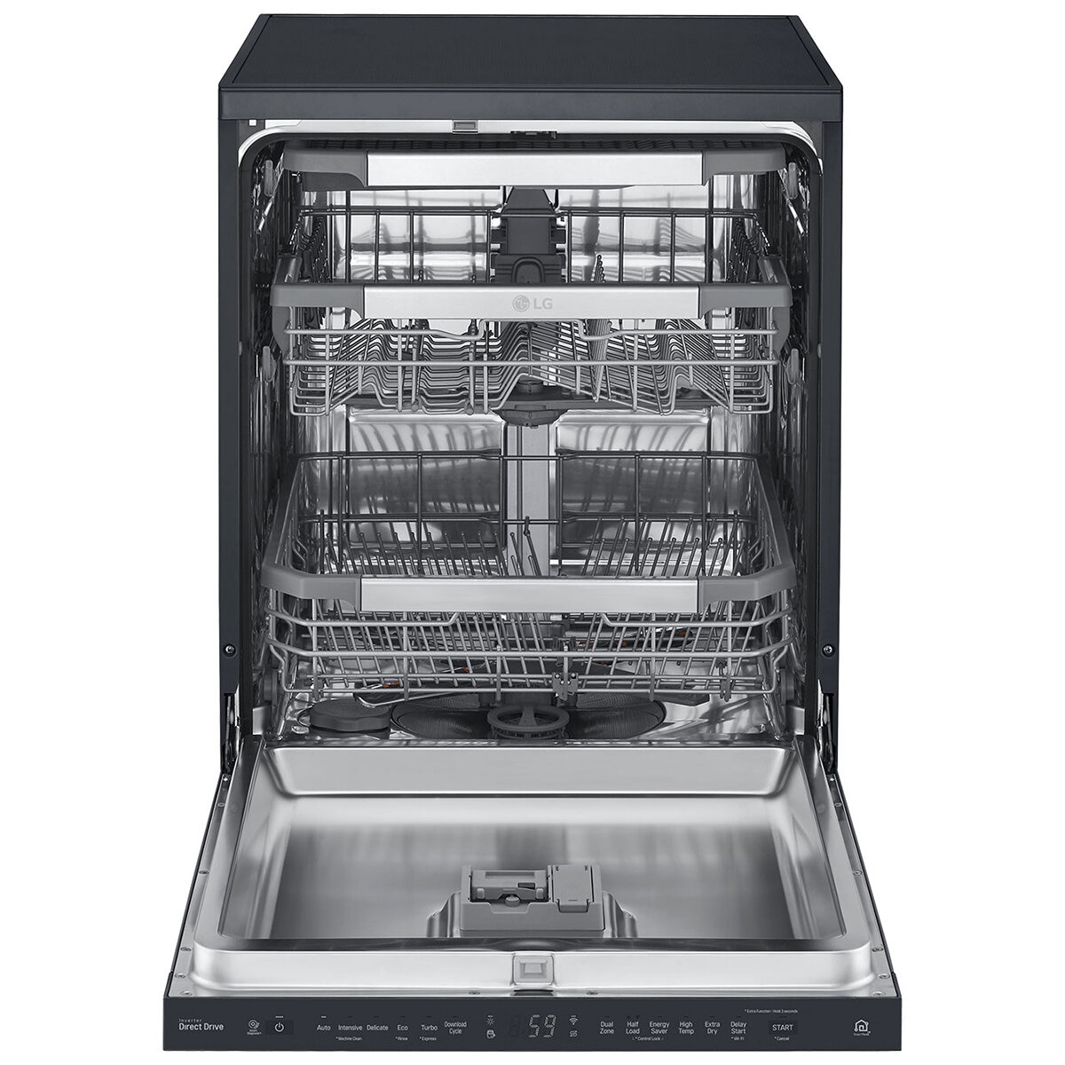 LG QuadWash Freestanding Dishwasher Matte Black XD3A15MB