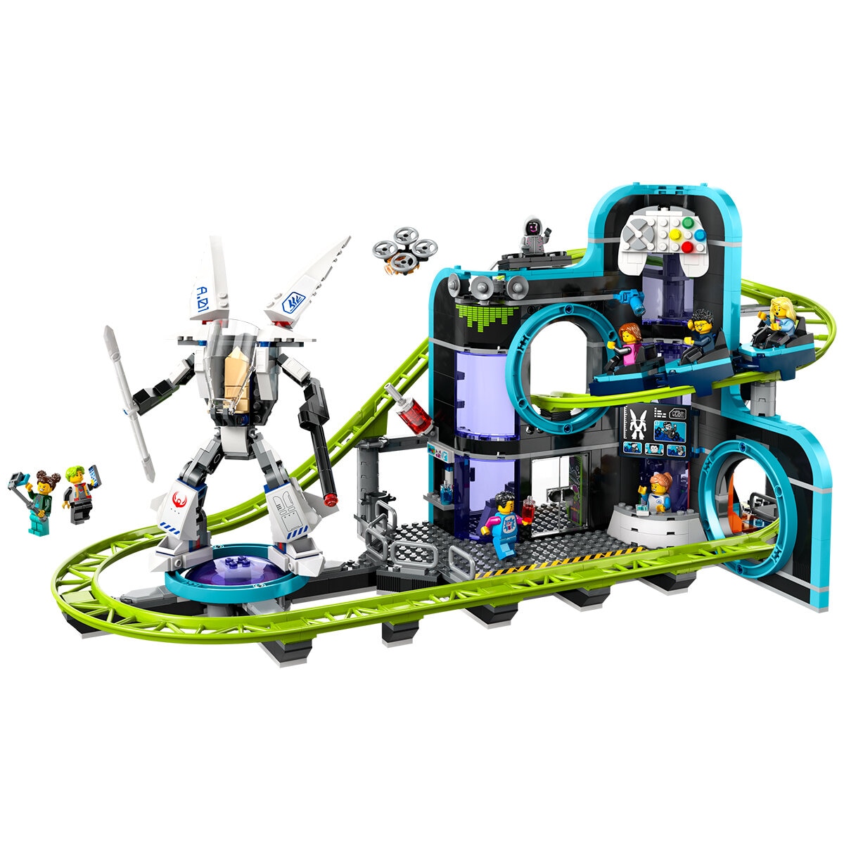 lego city robot world roller-coaster park 6