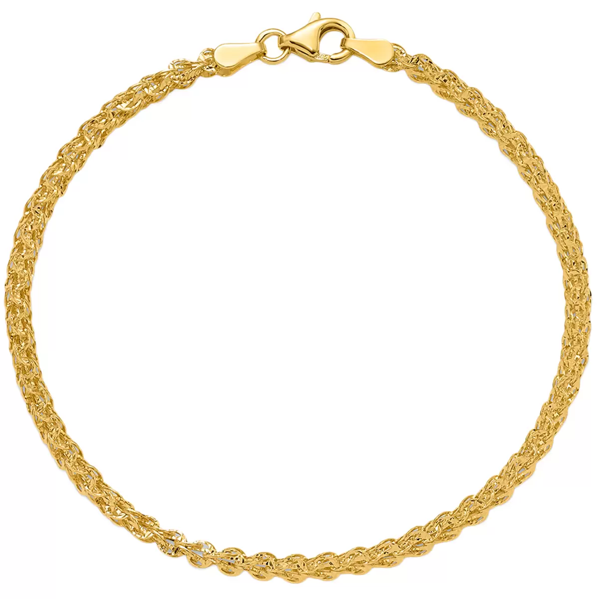 14KT Yellow Gold Rope Link Bracelet