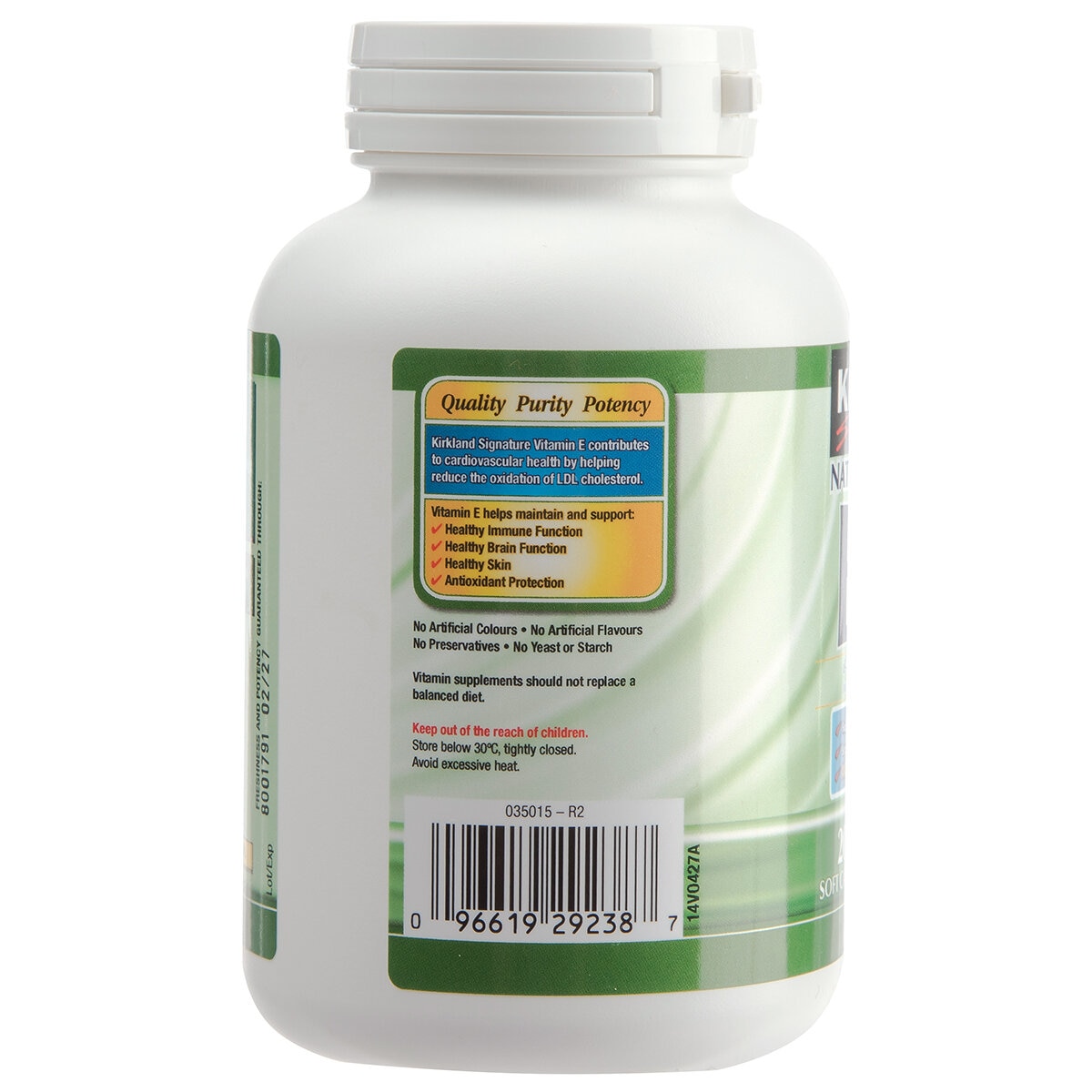 Kirkland Signature Natural Vitamin E 400 IU 200 Softgels