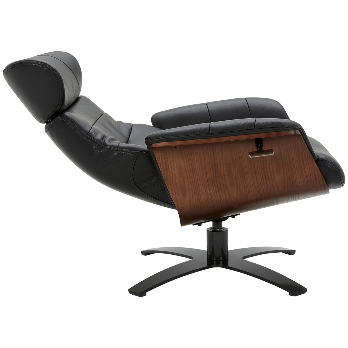 gilmancreek leather karma chair with ottoman